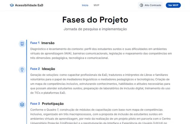 Relatório de conformidade WCAG 2.2 com critérios de sucesso