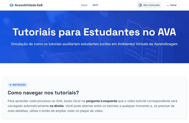 Mapeamento de problemas de acessibilidade por componente
