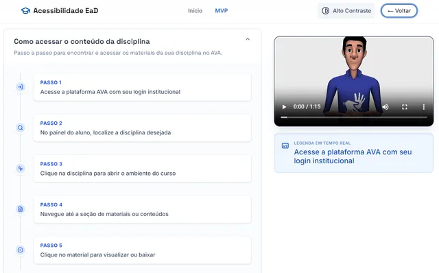 Validação de foco e navegação por teclado em sistema web