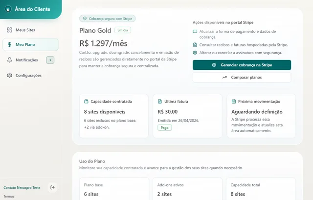 Diagrama de estados e transições de interface